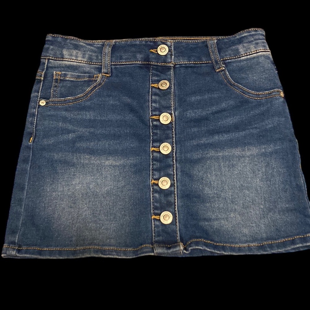 WallFlower Girl Blue Jean Skirt Size 8